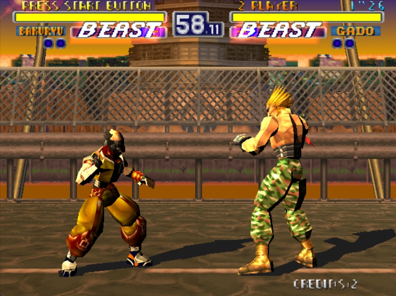 Bloody Roar - Arcade game screenshot (1997) by Raizing
